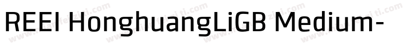 REEI HonghuangLiGB Medium字体转换